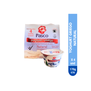 Yoghurt Griego Natural Multiempaque 170g x 4 unidades