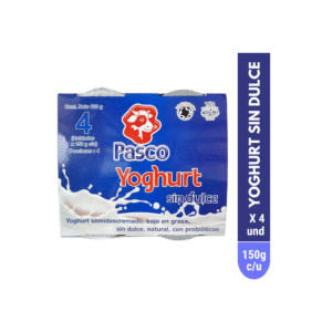 Yoghurt Líquido Sin Dulce 150g x 4 unidades